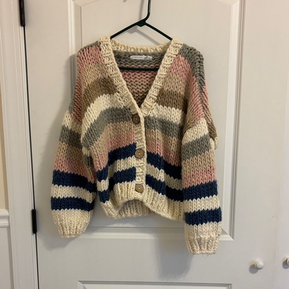 NWT Altar'd State Multicolor Striped Knit Cardigan - size xs/s